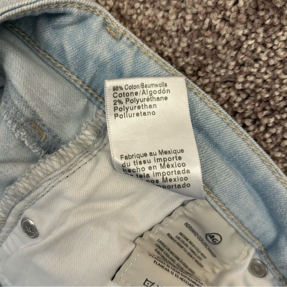 AG Adriano Goldschmied Women's Jeans Size 25 Blue Denim Prima Cigarette Crop EUC - Picture 16 of 16